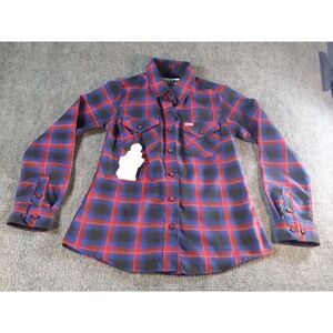 Dixxon Flannel Company Button Up Shirt Women Sz S The Hometown Plaid Outdoors NW